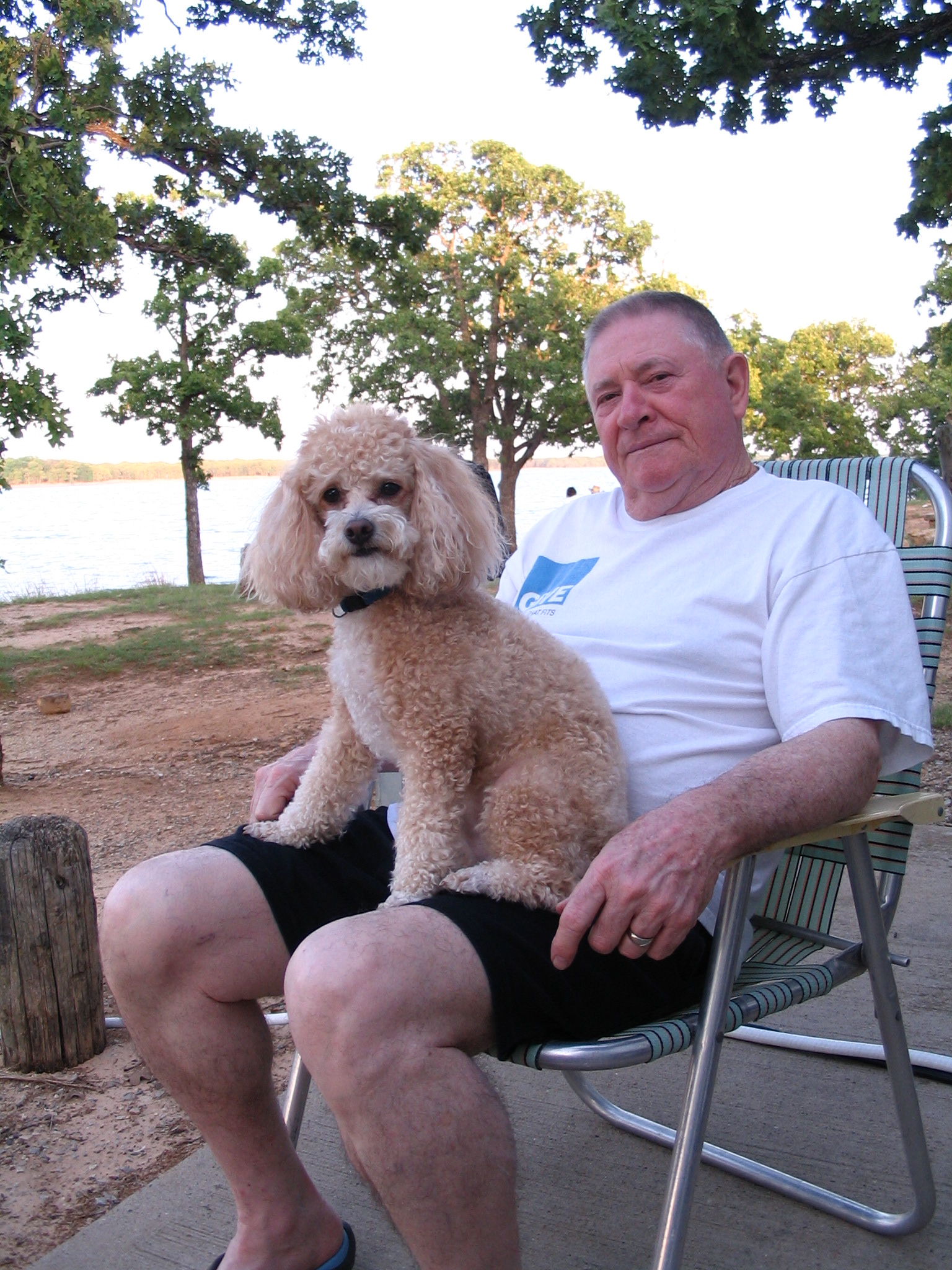 Biskit with his Daddy